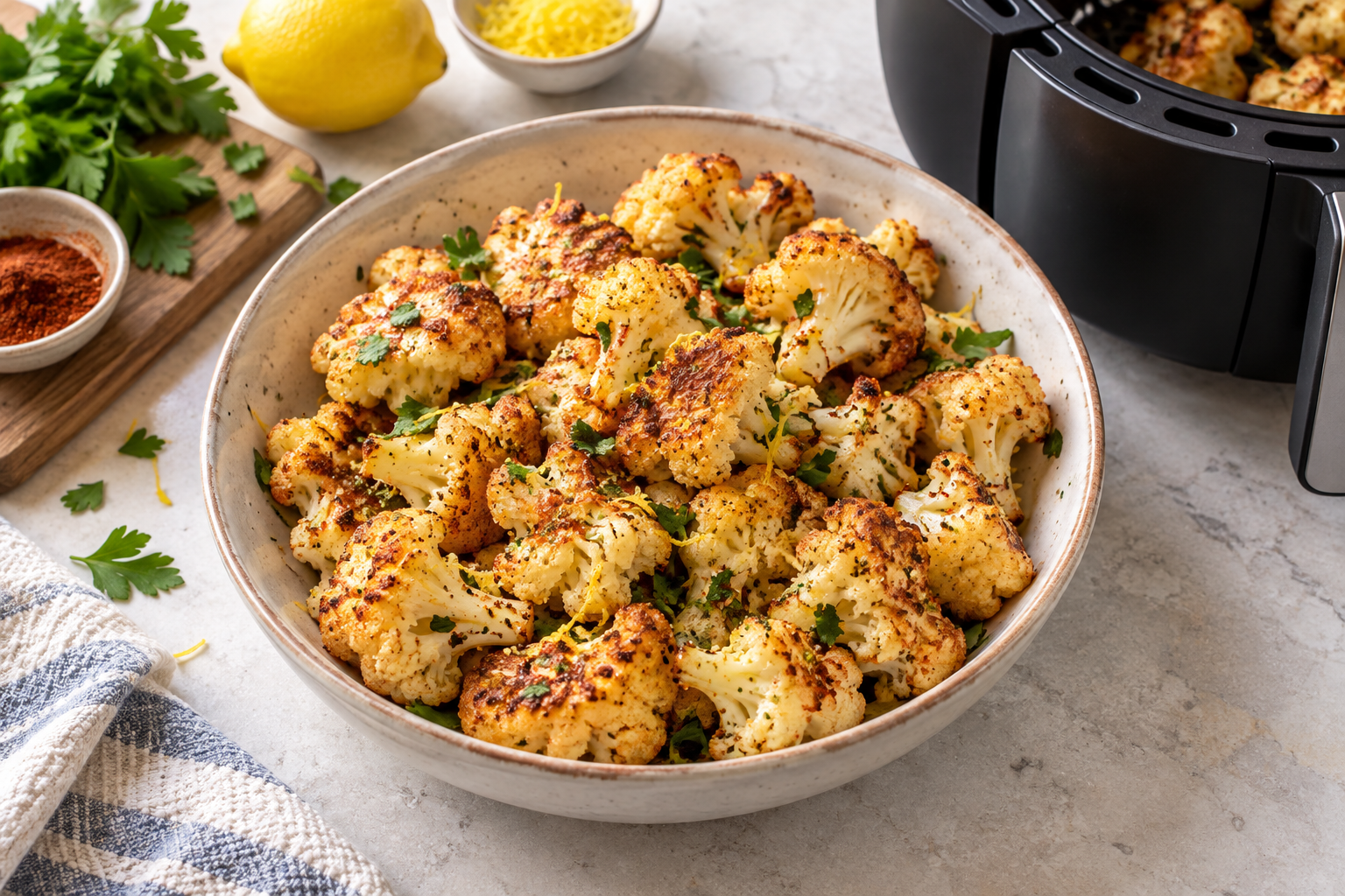 Air Fryer Frozen Cauliflower