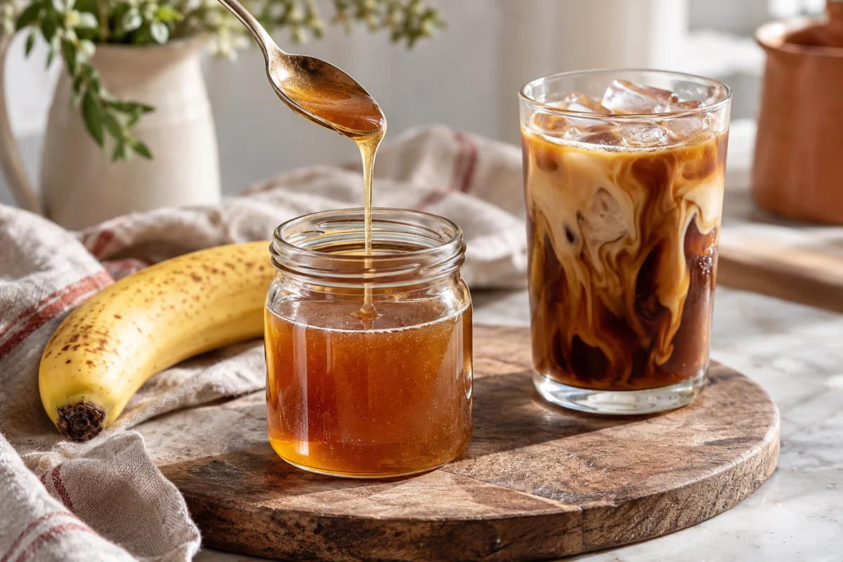 Homemade Banana Coffee Syrup