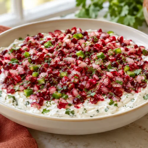 Cranberry Jalapeño Dip with Greek Yogurt — finished dish illustration