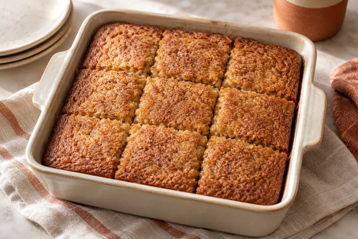 Eggless Applesauce Snack Cake