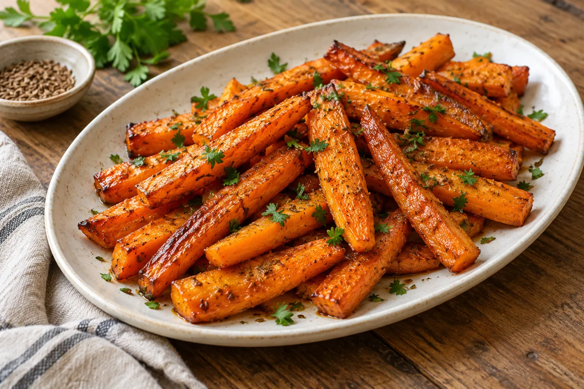 Honey Cumin Roasted Carrots