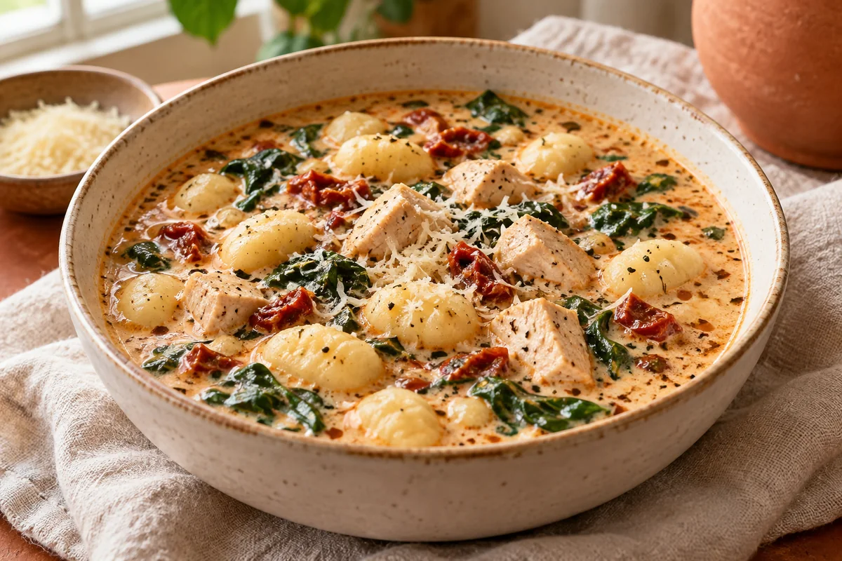 Marry Me Chicken Gnocchi Soup Without Heavy Cream