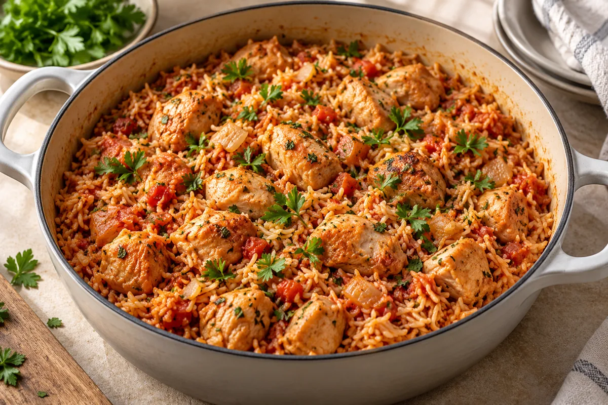 One-Pot Chicken and Tomato Rice