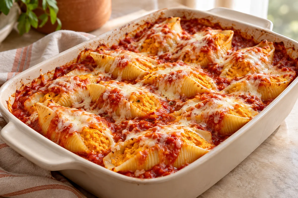 Pumpkin Ricotta Stuffed Shells