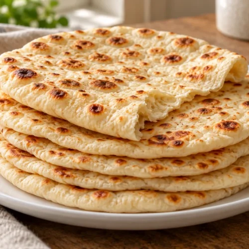 Pan-cooked yogurt flatbreads without yeast